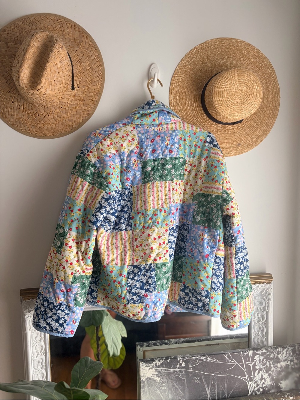 Quilted Patchwork Floral Jacket | Oversized Cottagecore Boho - Picture 6 of 6